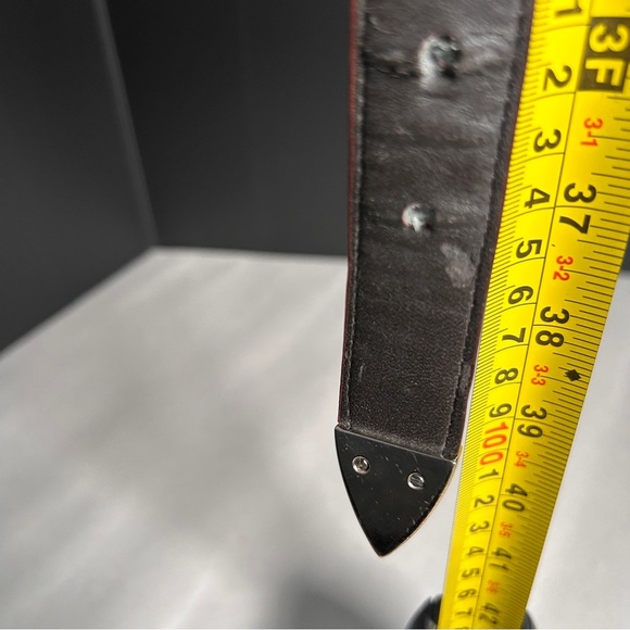 Golf Belt women’s large Brown leather silver golf themed embellishments *Read - Picture 6 of 8